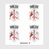 Sticker Traduction et signification irlandaises de Nolan C (Feuille)