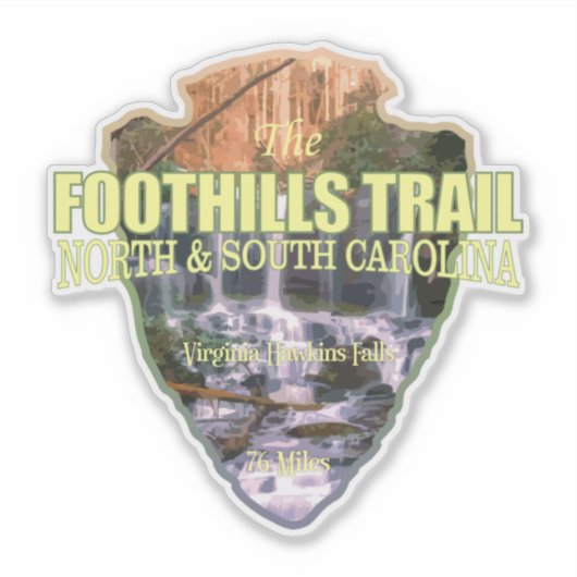 Sticker Trail des contreforts (flèche) (Devant)