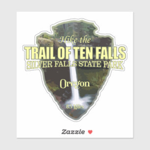 Sticker Trail of Ten Falls (flèche)