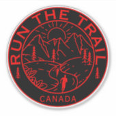 Sticker Trail Running Canada (Devant)