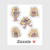 Sticker train à débordement (Feuille)