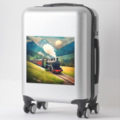 Sticker Train à vapeur vintage (Sur valise)