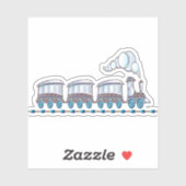 Sticker Train de jouets (Feuille)