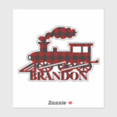 Sticker Train écossais personnalisé (Feuille)