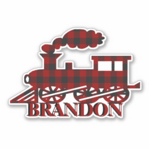 Sticker Train écossais personnalisé