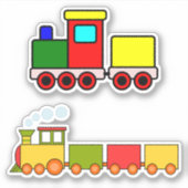Sticker Trains de jouets (Devant)