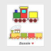 Sticker Trains Jouets (Feuille)