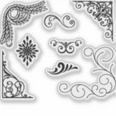 Sticker Trame flourish (Devant)