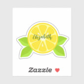 Sticker Tranche de citron (Feuille)