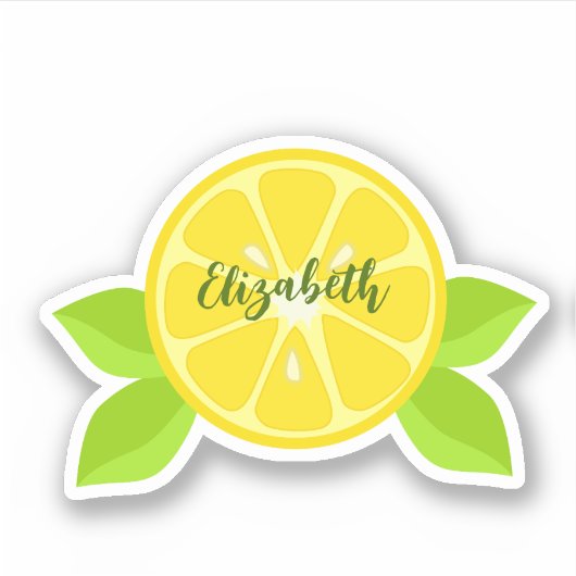 Sticker Tranche de citron (Devant)