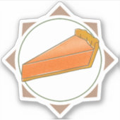 Sticker Tranche de gâteau Citrouille (Devant)