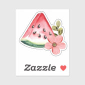 Sticker Tranche de pastèque (Feuille)