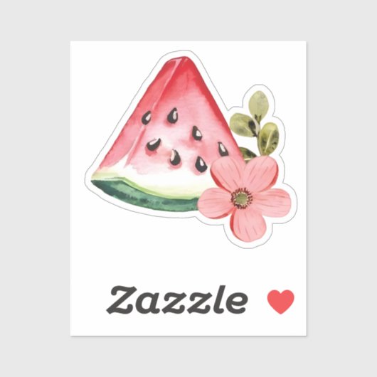 Sticker Tranche de pastèque (Feuille)