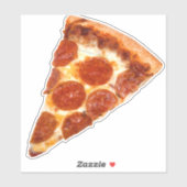 Sticker Tranche de pizza pepperoni classique de SlipperyJo (Feuille)