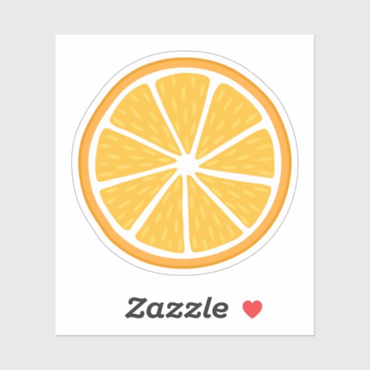 Sticker tranche orange (Feuille)