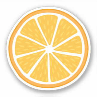 Sticker tranche orange