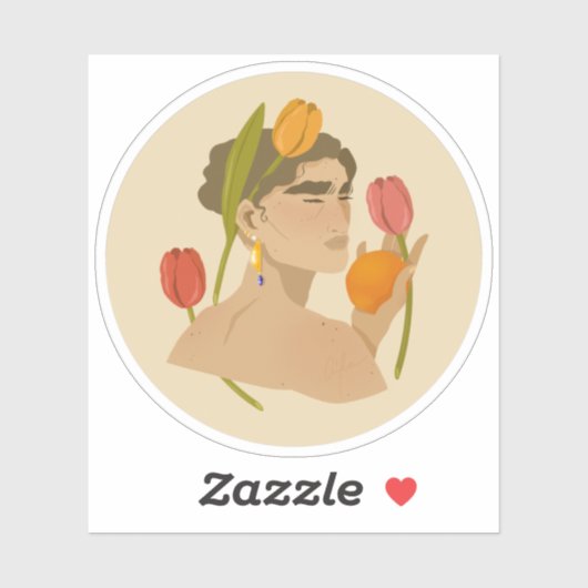 Sticker tranche orange (Feuille)