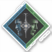Sticker Tranche sanguine Dumbledore & Grindlewald Graphiqu (Devant)
