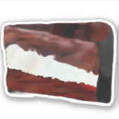 Sticker Tranches de gâteau au chocolat (Devant)