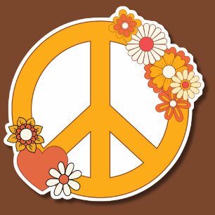 Sticker Tranquillité, Amour et Fleur imperméable