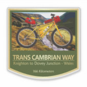 Sticker Trans Cambrian Way (vélo2) (Devant)