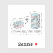 Sticker Trans Joy, TBR High – LGBTQ Reading Pride  (Feuille)