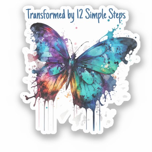 Sticker Transformé par 12 étapes simples (Recto)