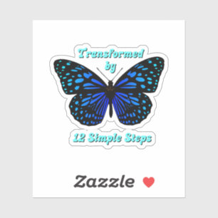 Sticker Transformé par 12 étapes simples, AA, NA, Al-Anon