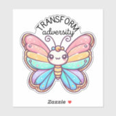 Sticker Transformer le papillon adversité étanche (Feuille)