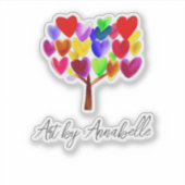 Sticker Transformez l'oeuvre d'art ou le dessin de votre e (Devant)