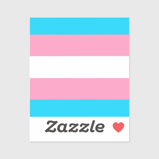 Sticker  Transgender Flag | LGBTQIA+  (Feuille)
