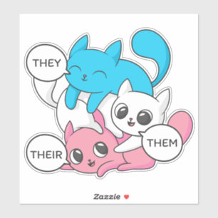 Sticker Transgenres Les Chats Qu'Ils Leur Prononononosent 