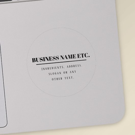 Sticker Transparence & Noir Simple Moderne Polyvalent