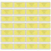 Sticker Transparent Calligraphy do-it-yourself Adresse de  (Devant)