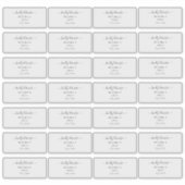 Sticker Transparent Calligraphy do-it-yourself Adresse de (Devant)