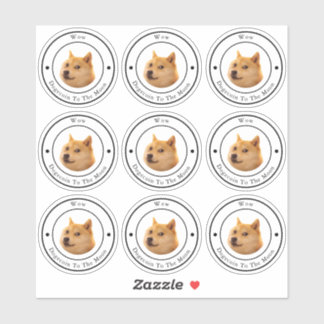 Sticker transparent Dodgecoin Circle Business Logo