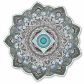 Sticker transparent Mandala géométrique (Devant)