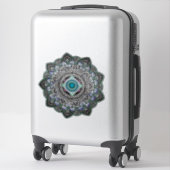 Sticker transparent Mandala géométrique (Sur valise)