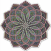 Sticker transparent Mandala géométrique (Devant)