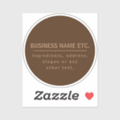 Sticker Transparent multifonction Brown (Feuille)