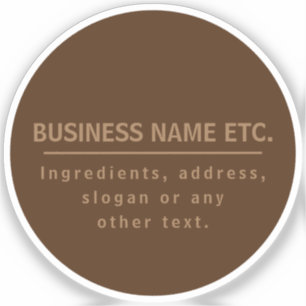 Sticker Transparent multifonction Brown