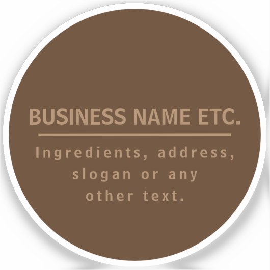 Sticker Transparent multifonction Brown (Recto)