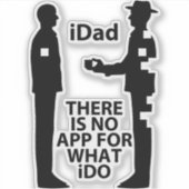 Sticker Transparent "NO APP 4 iDAD" (Devant)