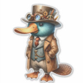 Sticker transparent Steampunk Platypus (Devant)