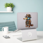 Sticker transparent Steampunk Platypus (Ordinateur portable sur le bureau)