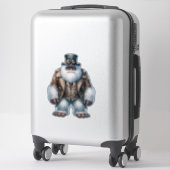 Sticker transparent Steampunk Yeti (Sur valise)