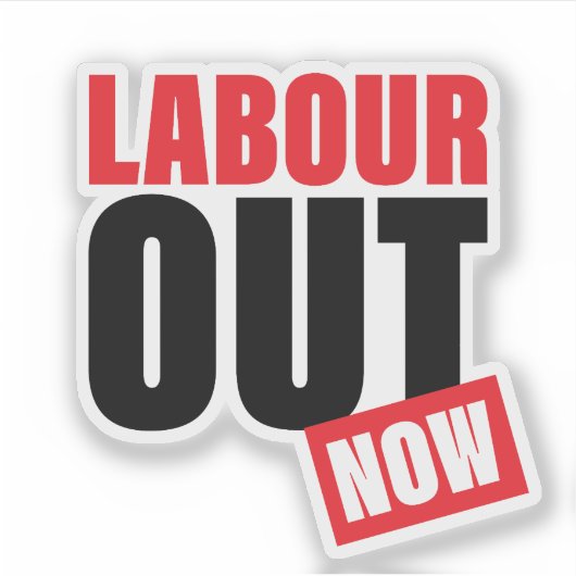 Sticker Travaille maintenant ! (Devant)