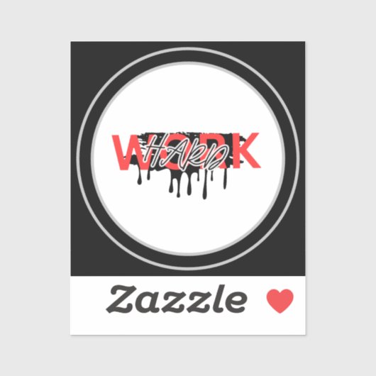 Sticker Travailler avec une forte motivation (Feuille)