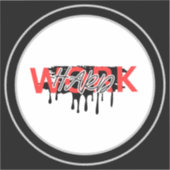 Sticker Travailler avec une forte motivation (Recto)