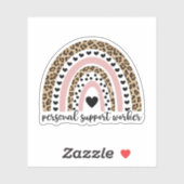 Sticker Travailleur de support personnel, PSW, travailleur (Feuille)